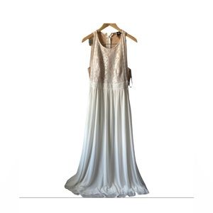 Lulus Forever and Always Lace Maxi Dress Formal Gown Size Extra Large XL